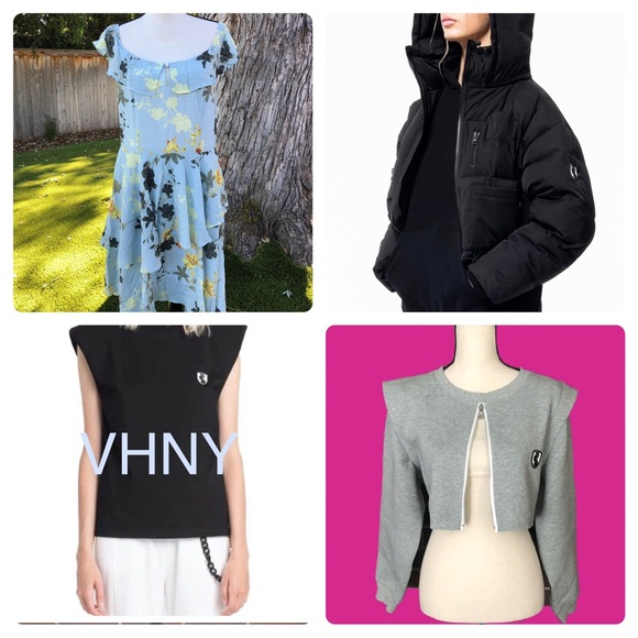 NWT VHNY Vivienne Hu New York Dress Black Gold Floral Colorblock Dress Sz 2 - Picture 6 of 11